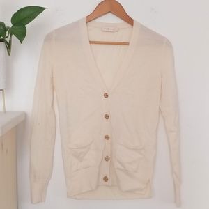 ⭐Tory Burch Cream Light Wool Cardigan